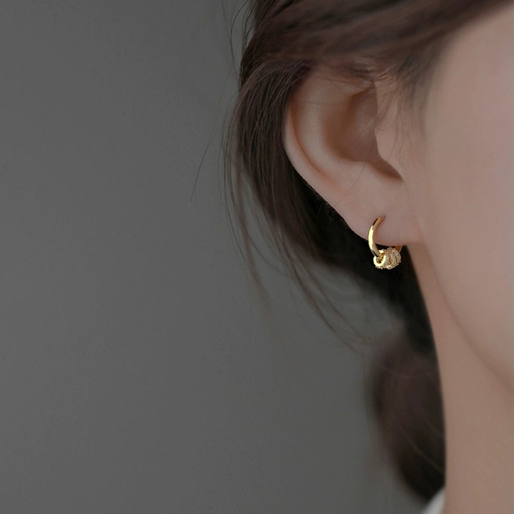 Fashion Hoop Light Luxury Minority Design Sense Trendy Earrings