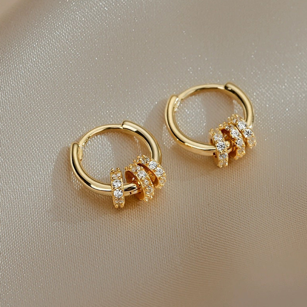 Fashion Hoop Light Luxury Minority Design Sense Trendy Earrings