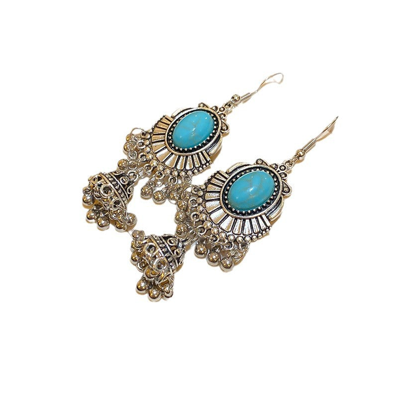 Sier Needle Ethnic Style Artificial Crystal Rings