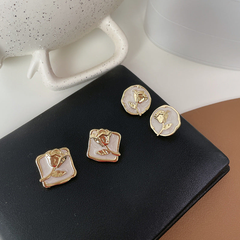 Women's Geometry Pattern Versatile Design Irregular Classic Earrings