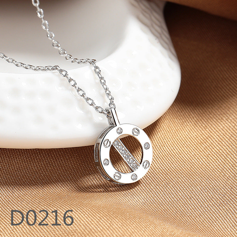 Women's Sweet Micro Inlaid Zircon Flower High-grade Necklaces