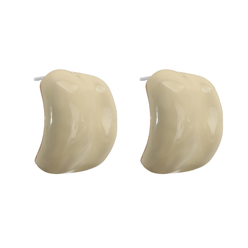 Shaped Fresh Sweet Colorful Drop Oil Earrings