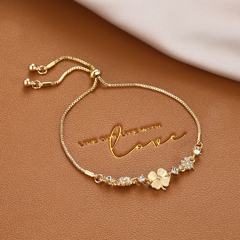 Style Pearl Niche Butterfly Cat Eye Bracelets