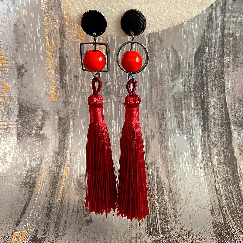 Fashion Zirconia Micro Inlaid Zircon Long Earrings