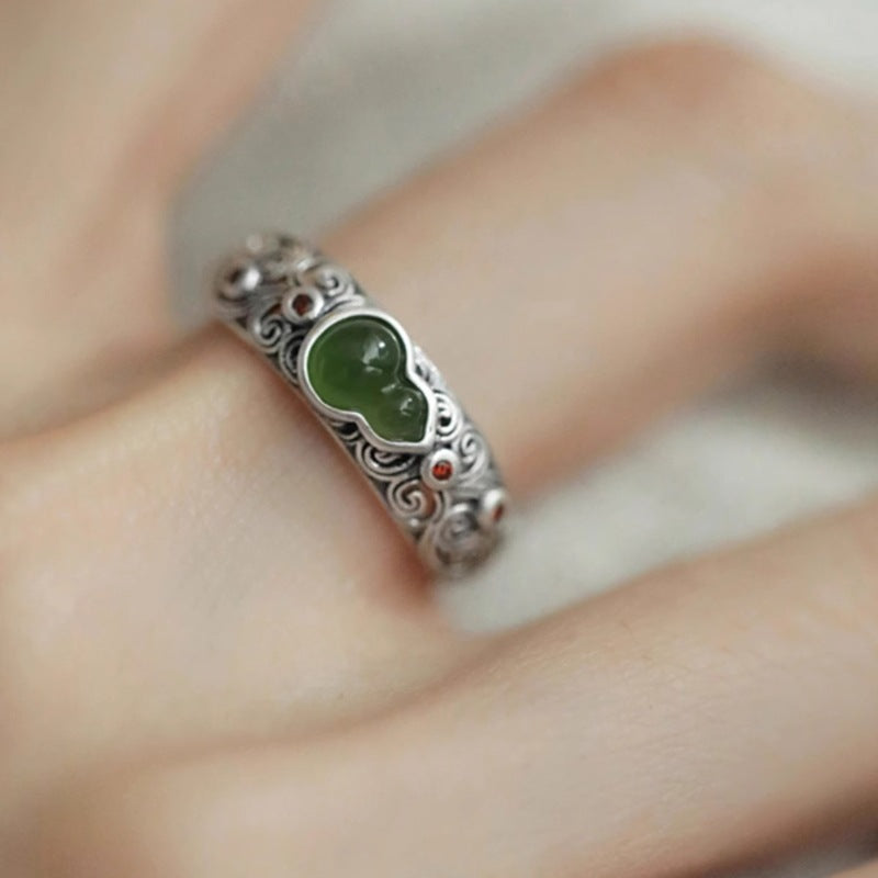 Chinese Style Gourd Female Niche Ethnic Rings