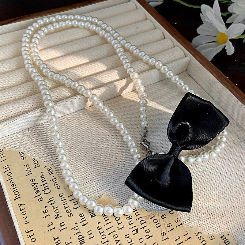 Pearl Stackable Wear Long Light Luxury High-grade Sense Necklaces