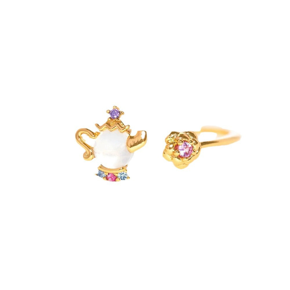 Tale Beauty Beast Little Princess Design Rings