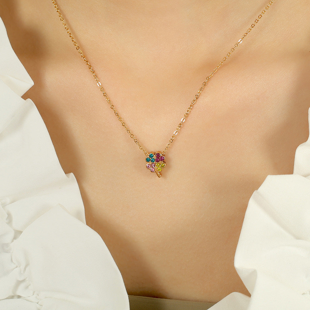Sweet Cute Style Clover Five-pointed Star Simple Fashion Necklaces