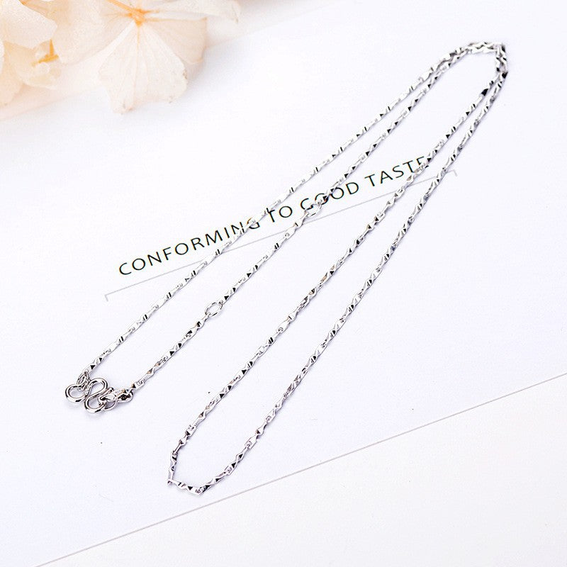 Women's Sier Four-leaf Clover Fashion Korean Style Pure Necklaces