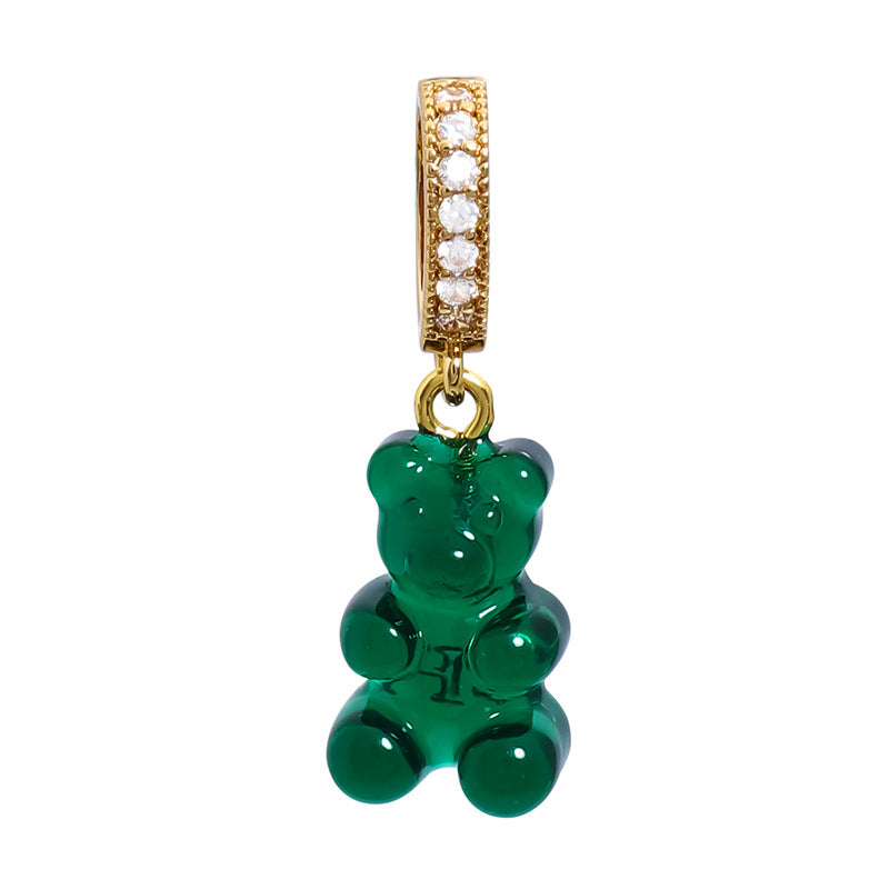Women's Gummy Bear Versatile Candy Resin Personalized Pendants
