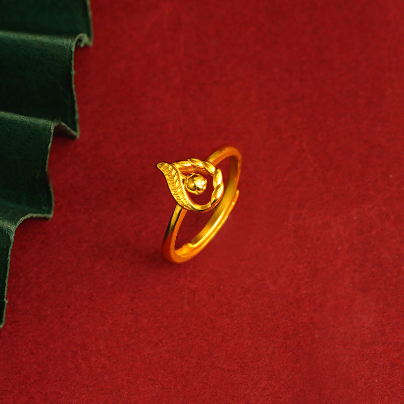 Bow Simulation Brass Decoration Vietnam Alluvial Gold Pendants
