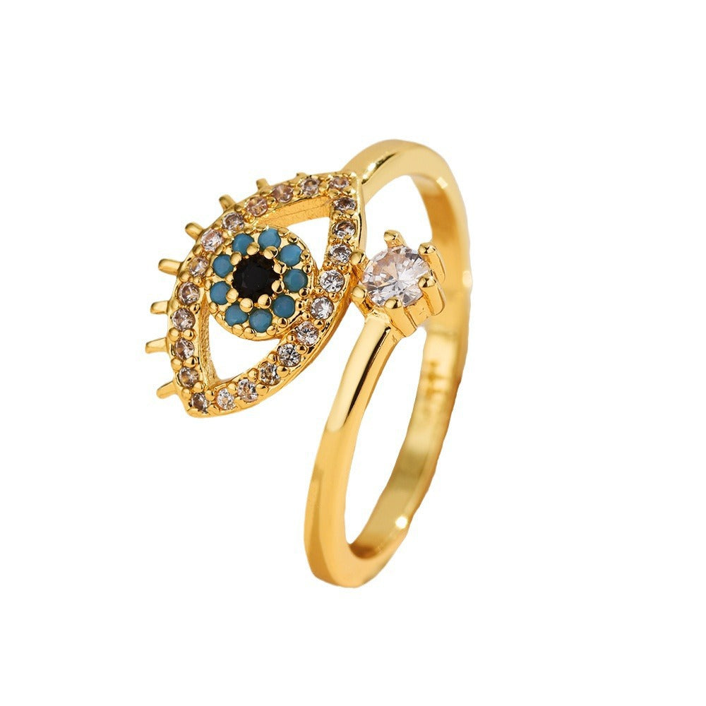 Devil's Eye Niche High-grade Light Luxury Zircon Rings