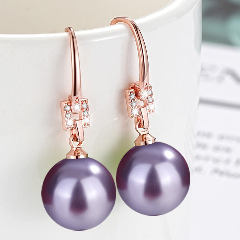 Women's Demon Purple Pink Yellow Black Shell Pearl Imitation White Rings