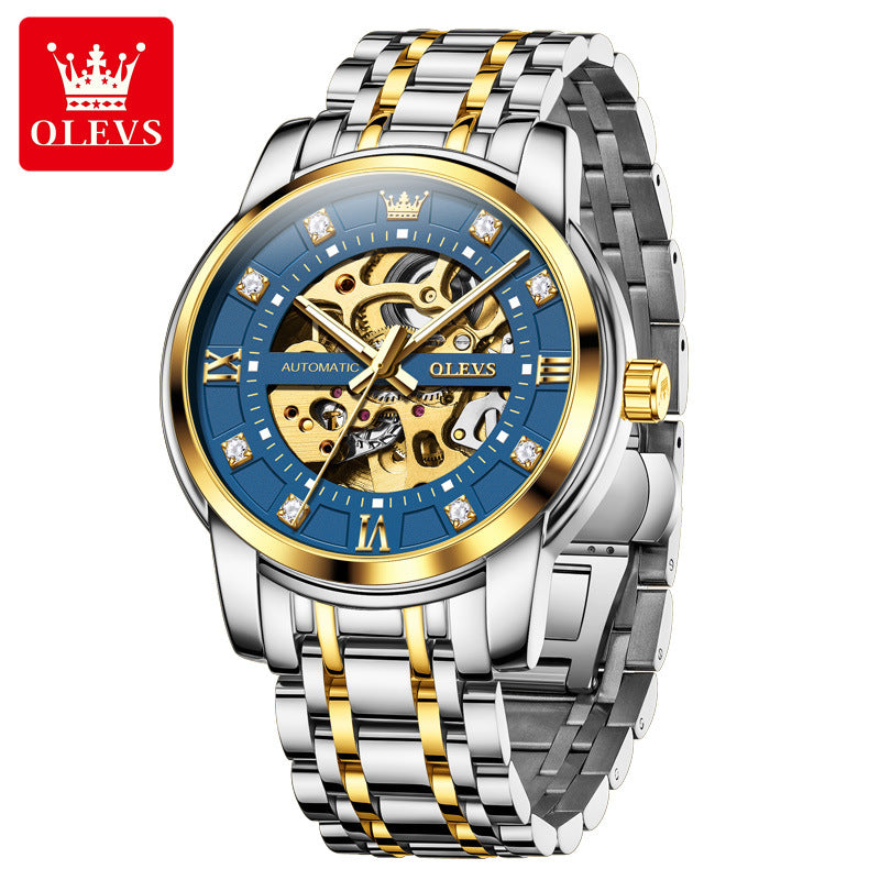 Men's Watch Luminous Waterproof Fashion Hollow Mechanical Watches