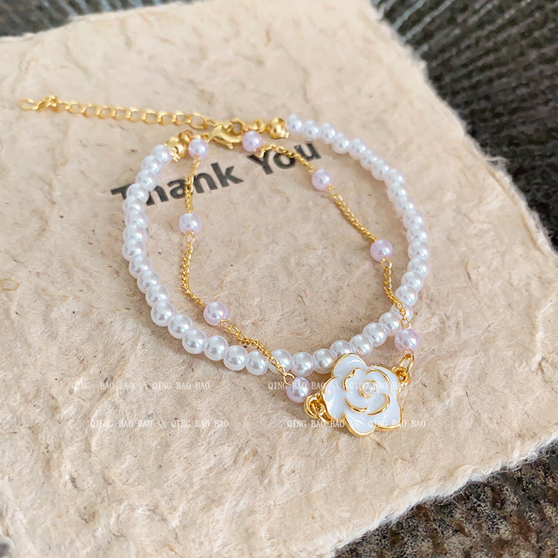 Women's Style Love Camellia High Sense Light Bracelets
