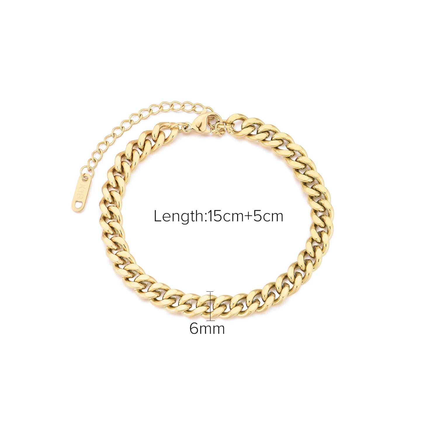 Steel Cuban Light Luxury Titanium Vacuum Bracelets