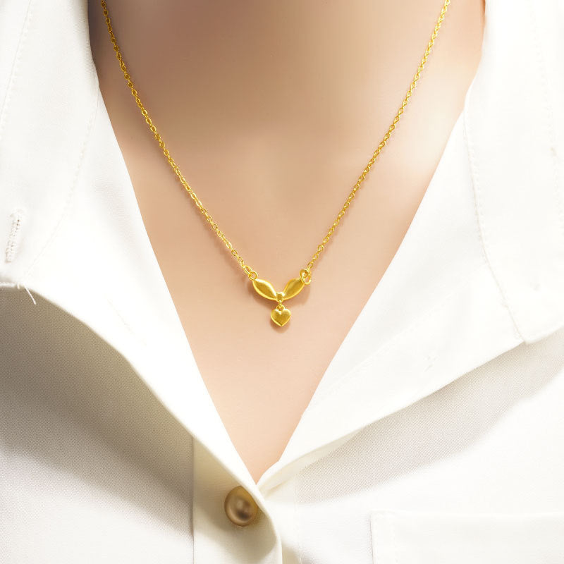 Bow Simulation Brass Decoration Vietnam Alluvial Gold Pendants