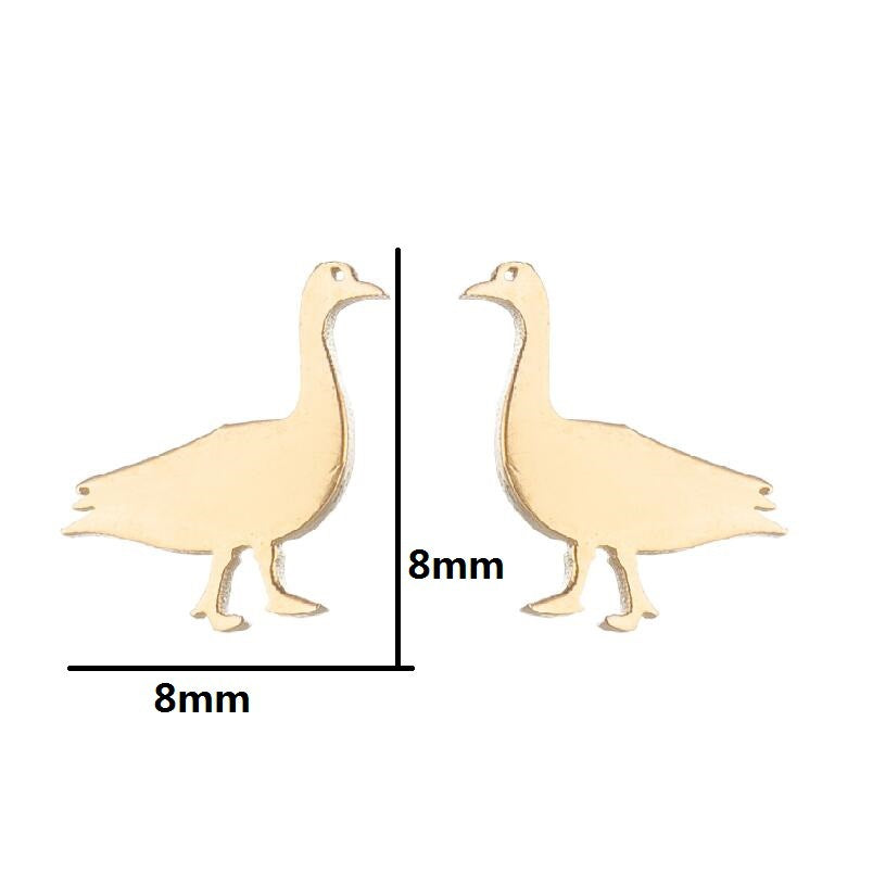 Steel Cute Small Animal Female Design Fashion Cat Earrings