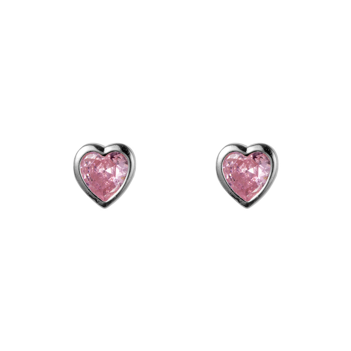 Women's Love Lodge Sier Small Heart Diamond Rings