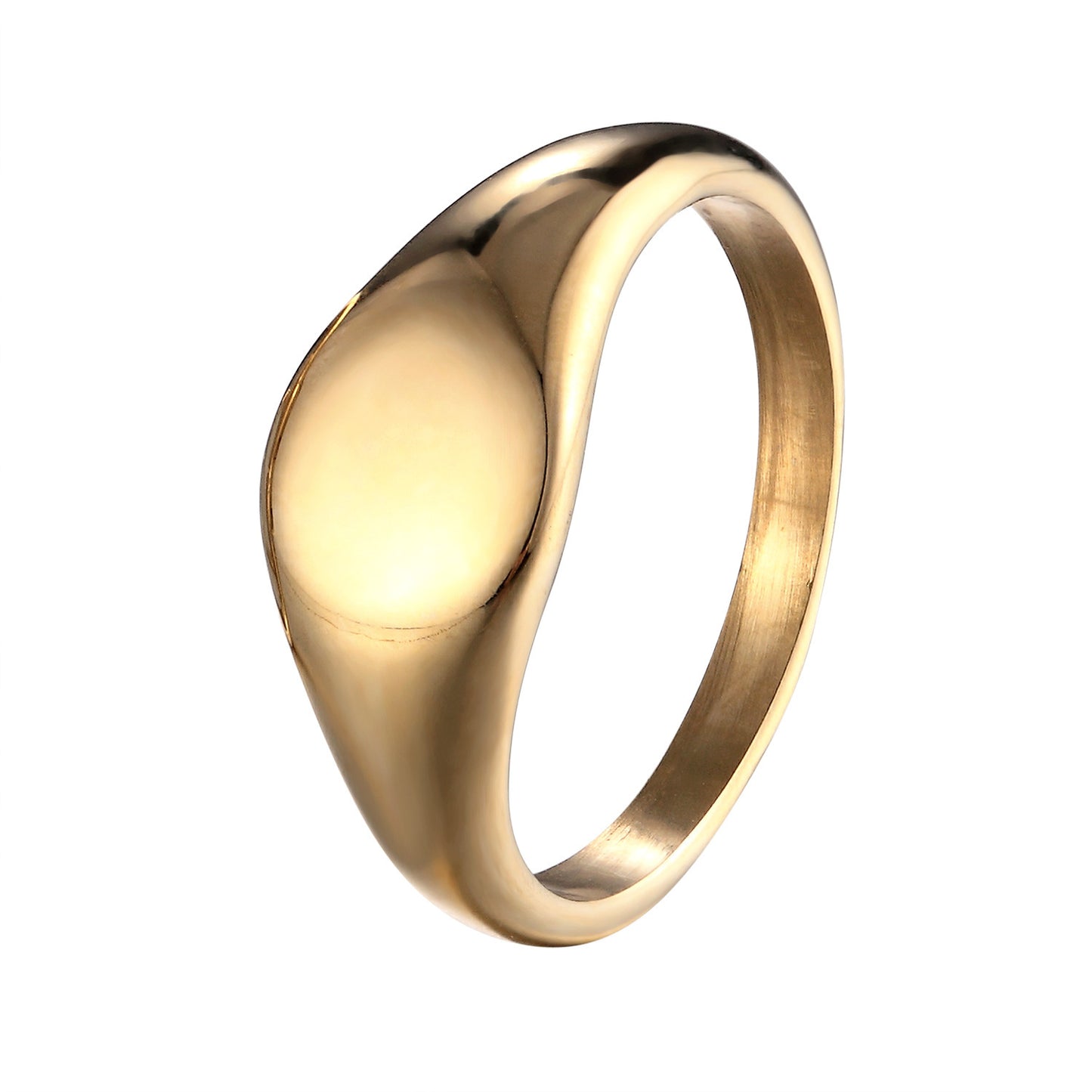 Geometric Titanium Steel Simple Female Gold Rings