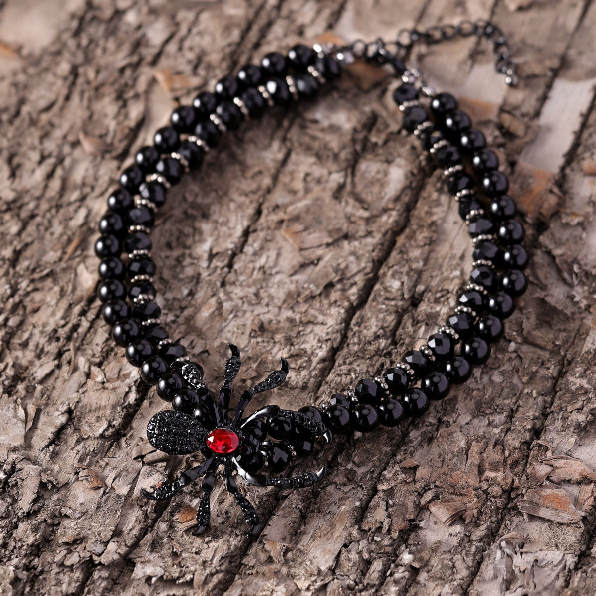 Diamond Spider Gothic Dark Style Punk Necklaces