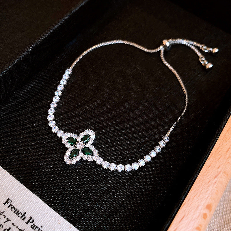 Women's High Version Lucky Four-leaf Grass Light Luxury Bracelets