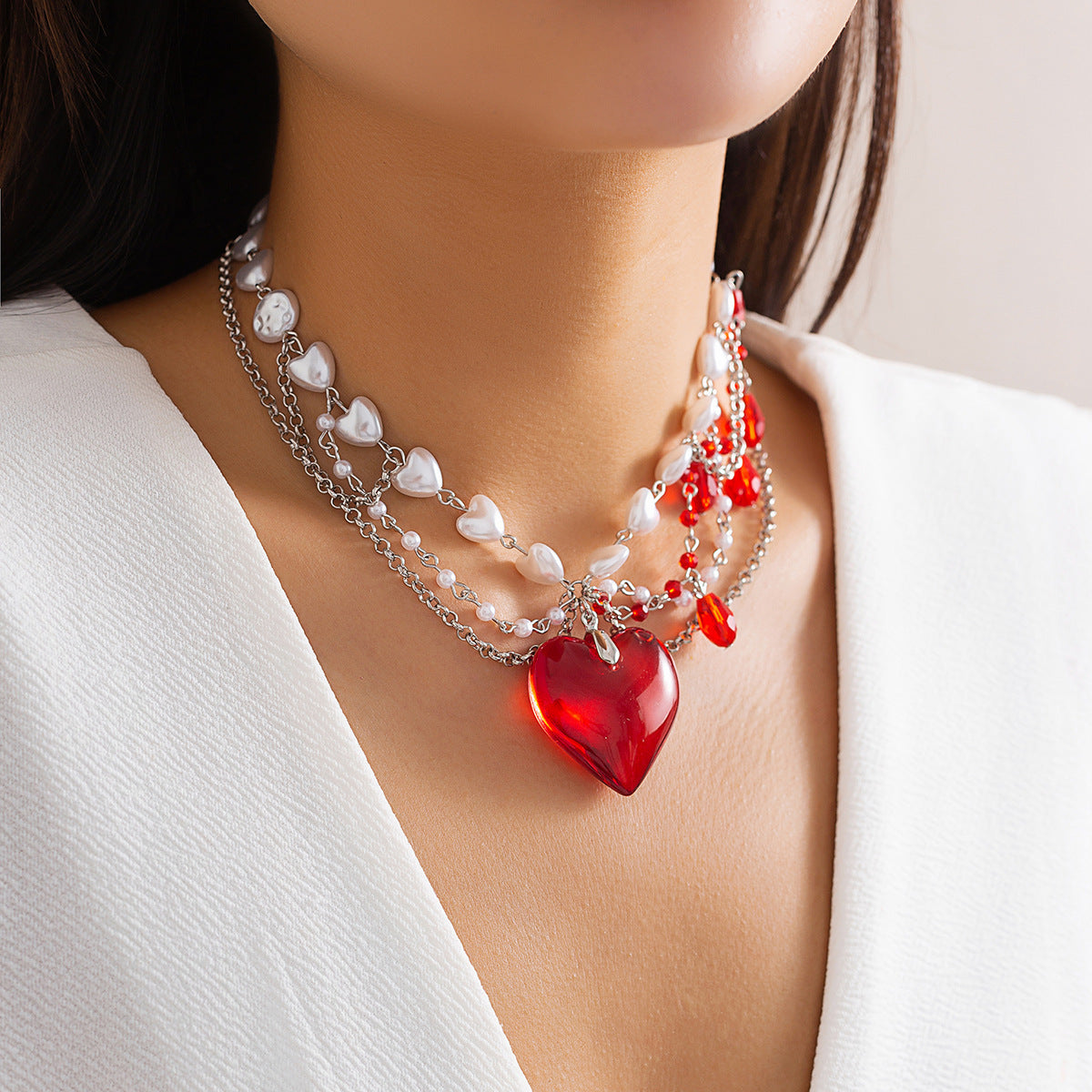 Women's Niche Design Cool Butterfly Beaded Dopamine Necklaces