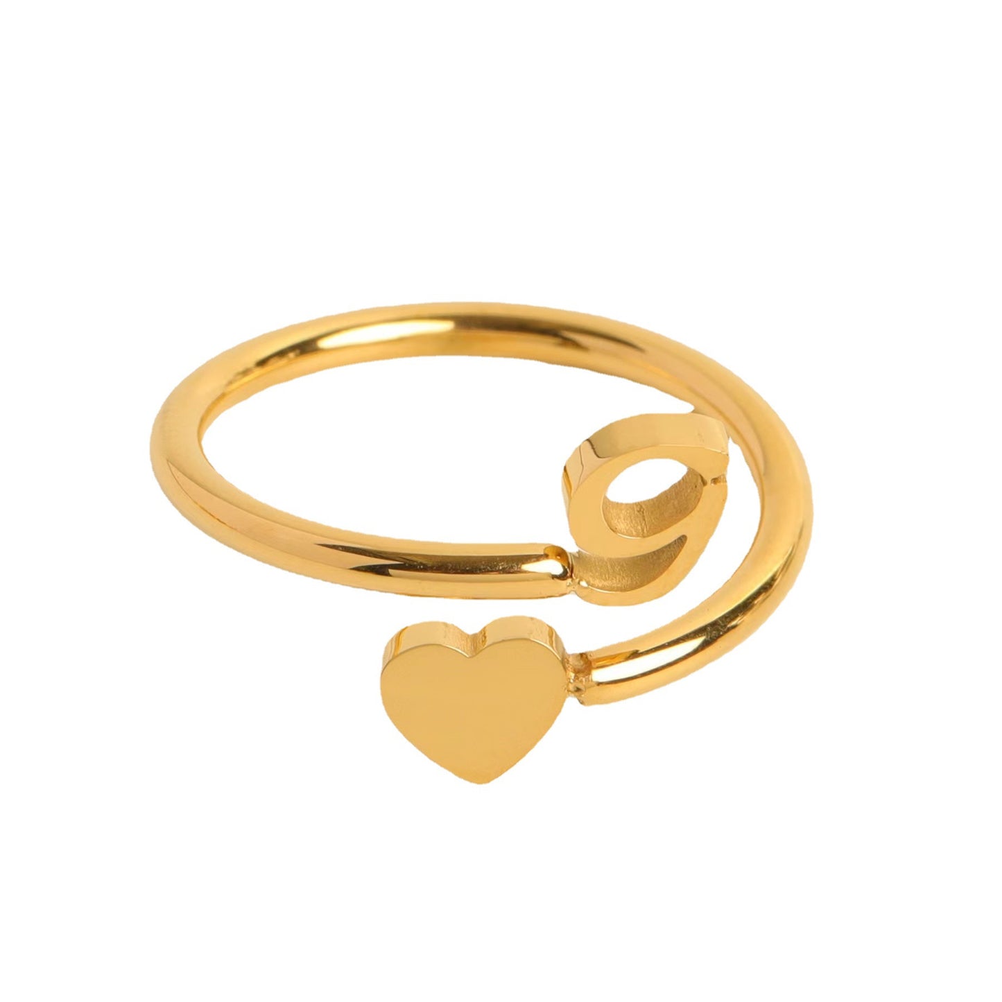 Three-dimensional Love Little Finger Open Adjustable Rings