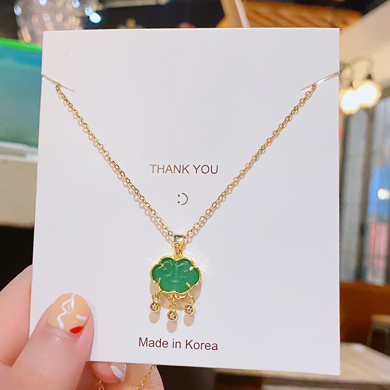 Flower Titanium Steel Female Summer Wild Necklaces