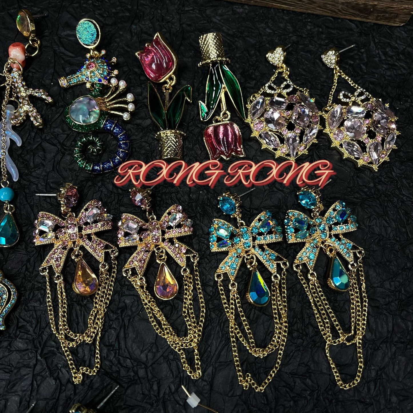 Sweet Court Style Exaggerated Personalized High-grade Earrings