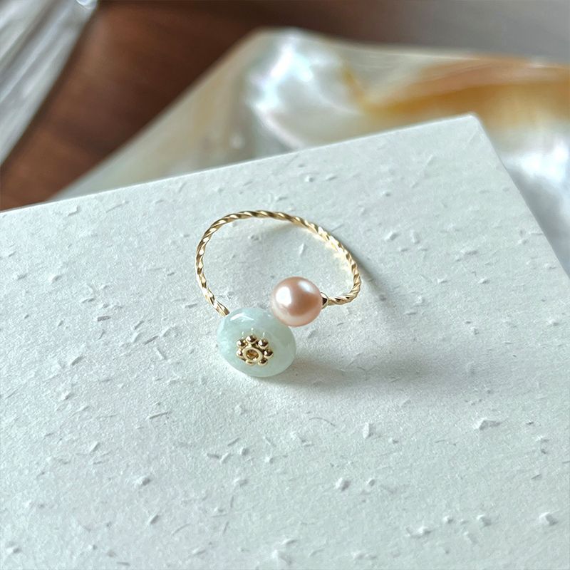 Bunny Pearl Trendy Hepburn Style Female Design Rings
