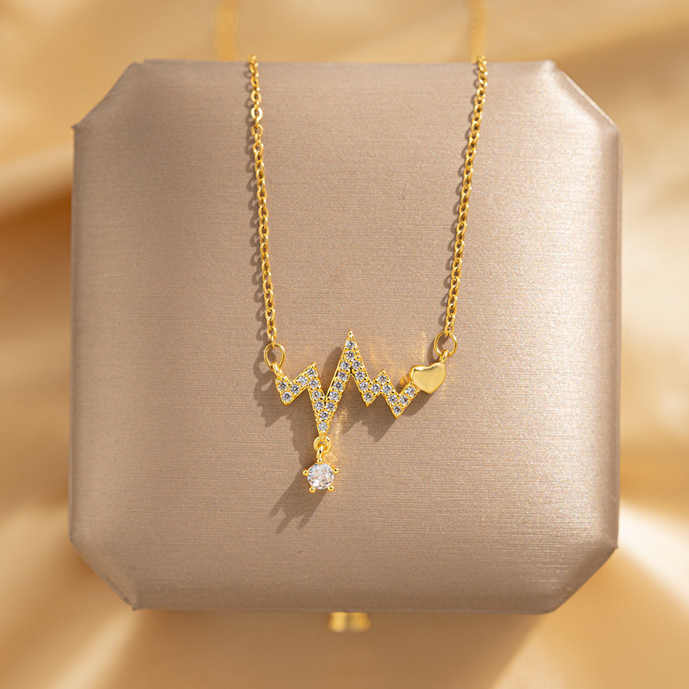 Flower Titanium Steel Female Summer Wild Necklaces