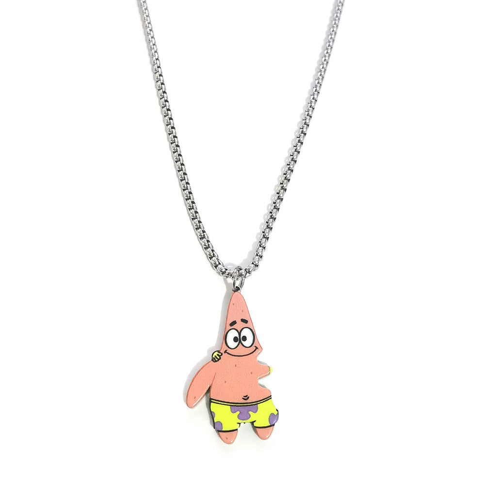 Girlfriends Pair Clavicle Chain Stainless Steel Pendants