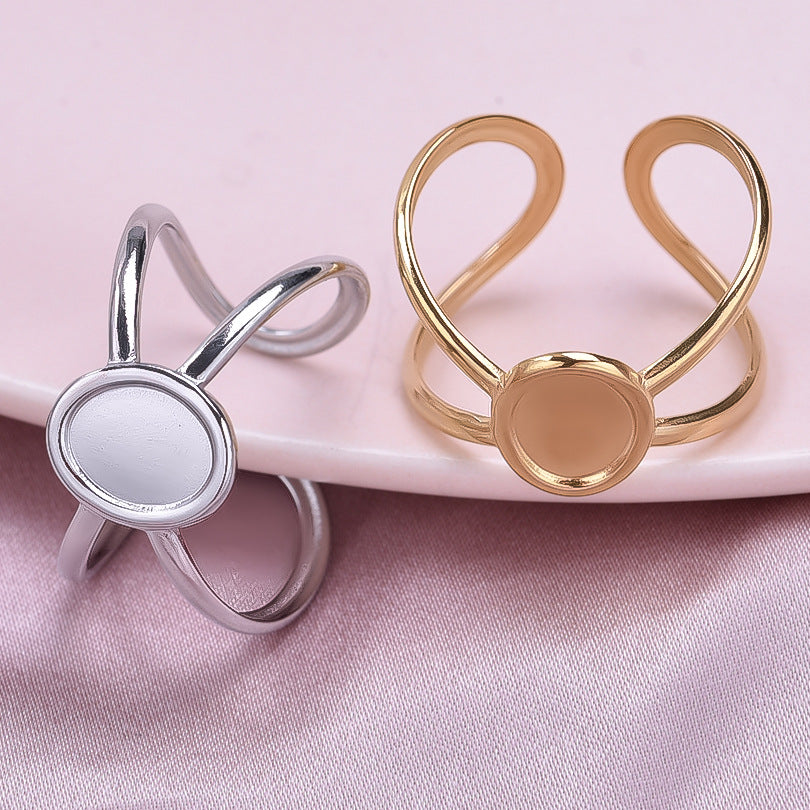 Women's Stainless Steel Fashion Irregular For Niche Rings