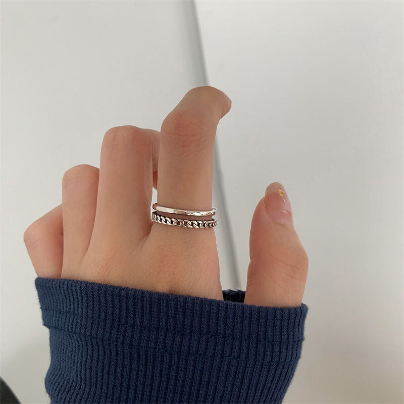 Combination Index Finger Female Simple Stylish Personality Rings