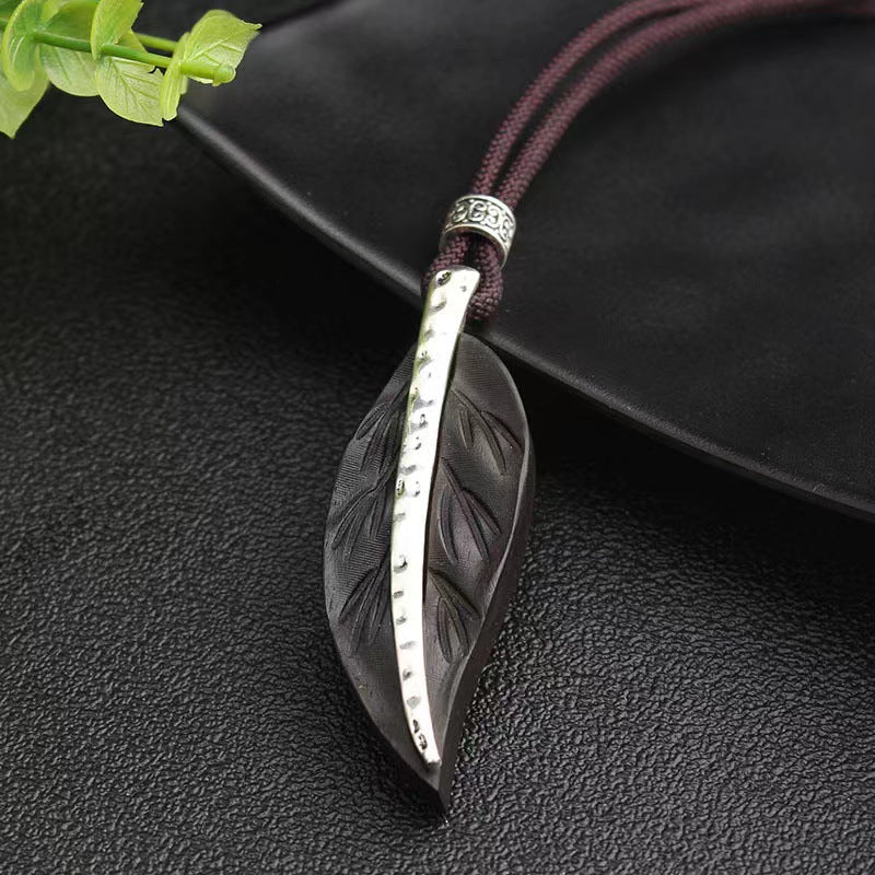 Women's Simple Zen Sweater Chain Cotton Linen Pendants