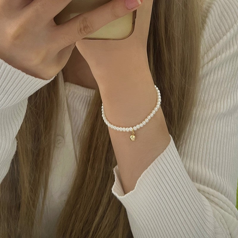 Twin Pearl Light Luxury Minority Exquisite Elastic Bracelets