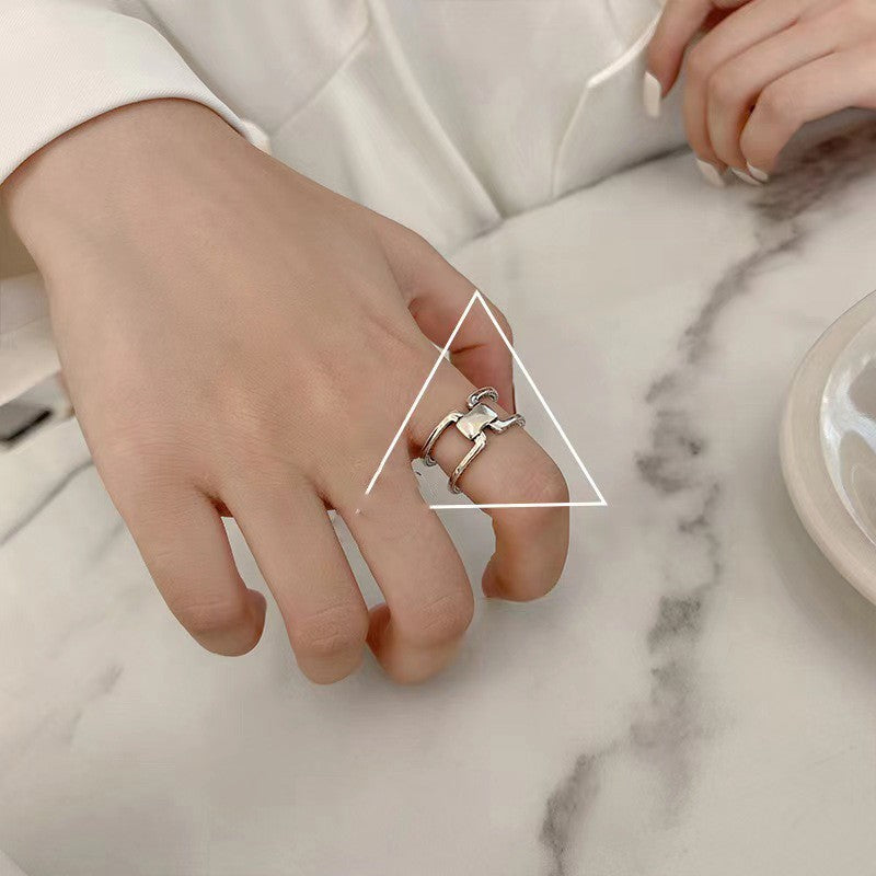 Elegant Gentle Stylish Opening Style Niche Index Finger Rings