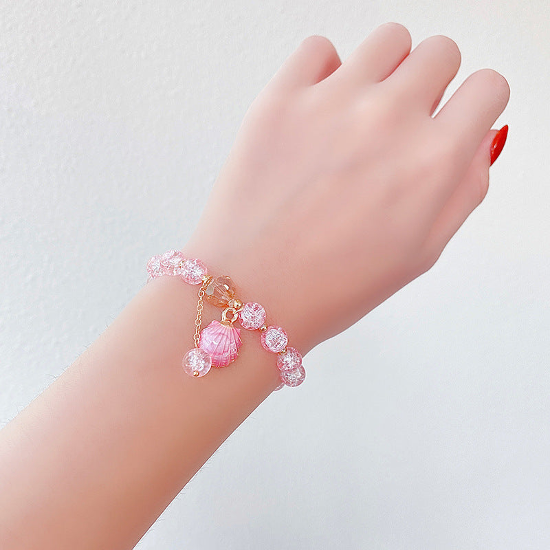 Hand Beading Glass Cute Princess Cartoon Bracelets