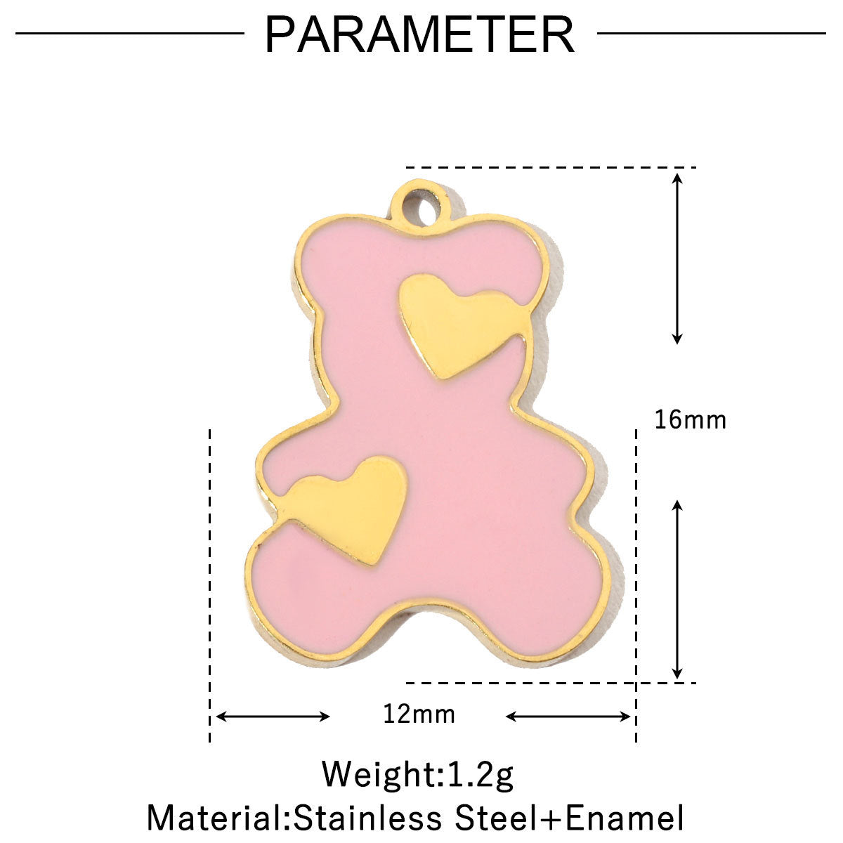 Steel Female Heart Fish Love Color Stainless Pendants