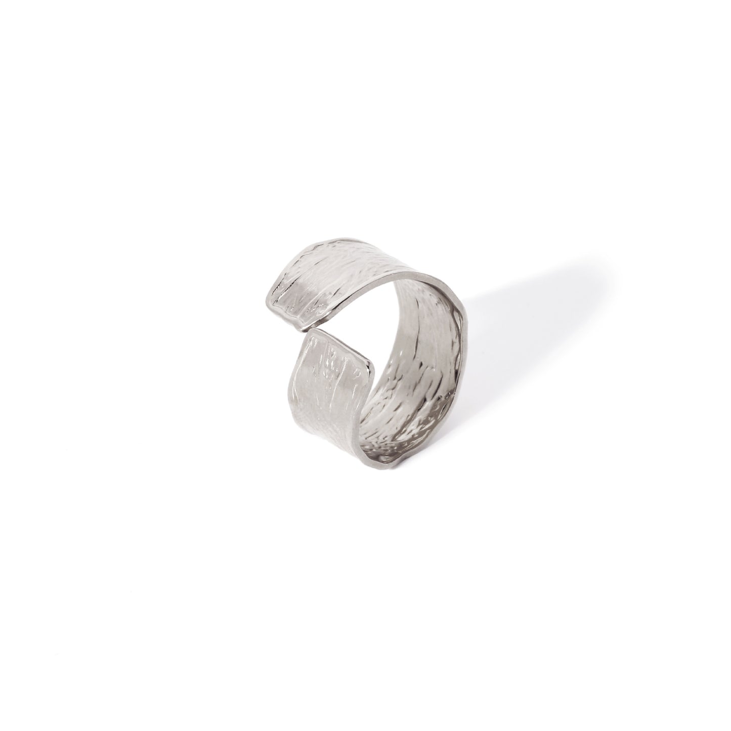 Titanium Steel Gold-plated Geometric Advanced Stainless Rings