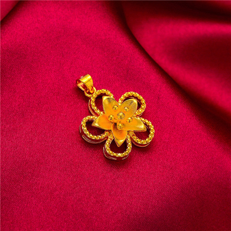 Brass Gold-plated Gourd Water Drop Abacus Pendants