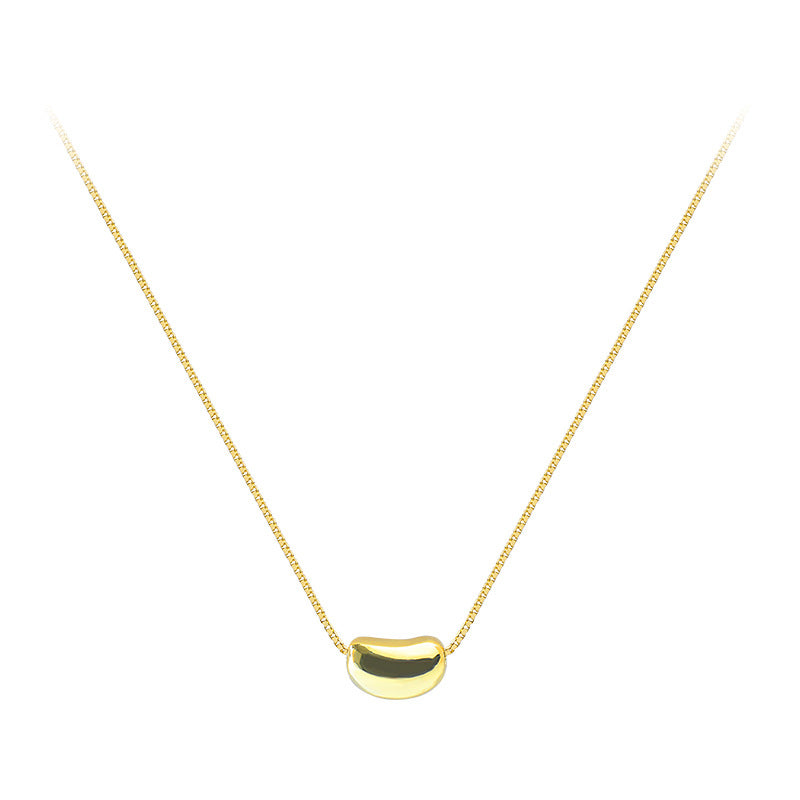 Bean Female Lucky Beanie Clavicle Chain Simple Personalized Necklaces
