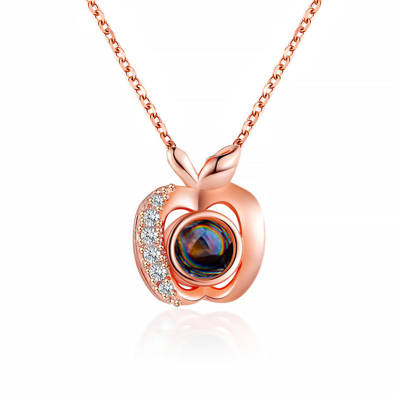 Love Projection Language You Heart-shaped Couple Pendants