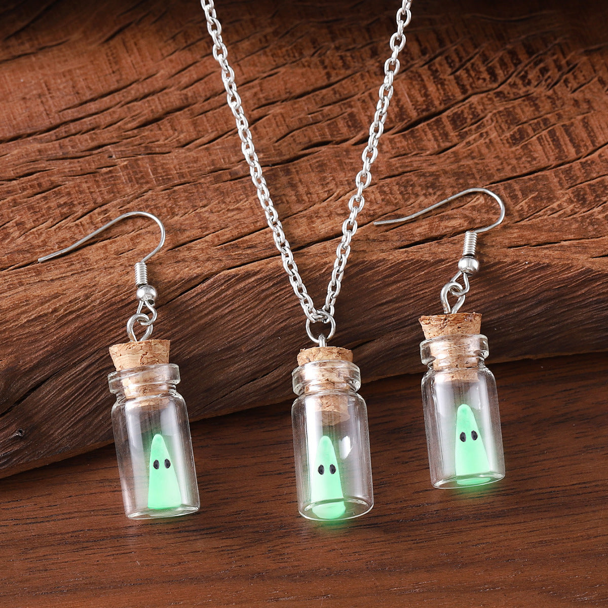 Coffee Billion Halloween Drift Bottle Luminous Necklaces