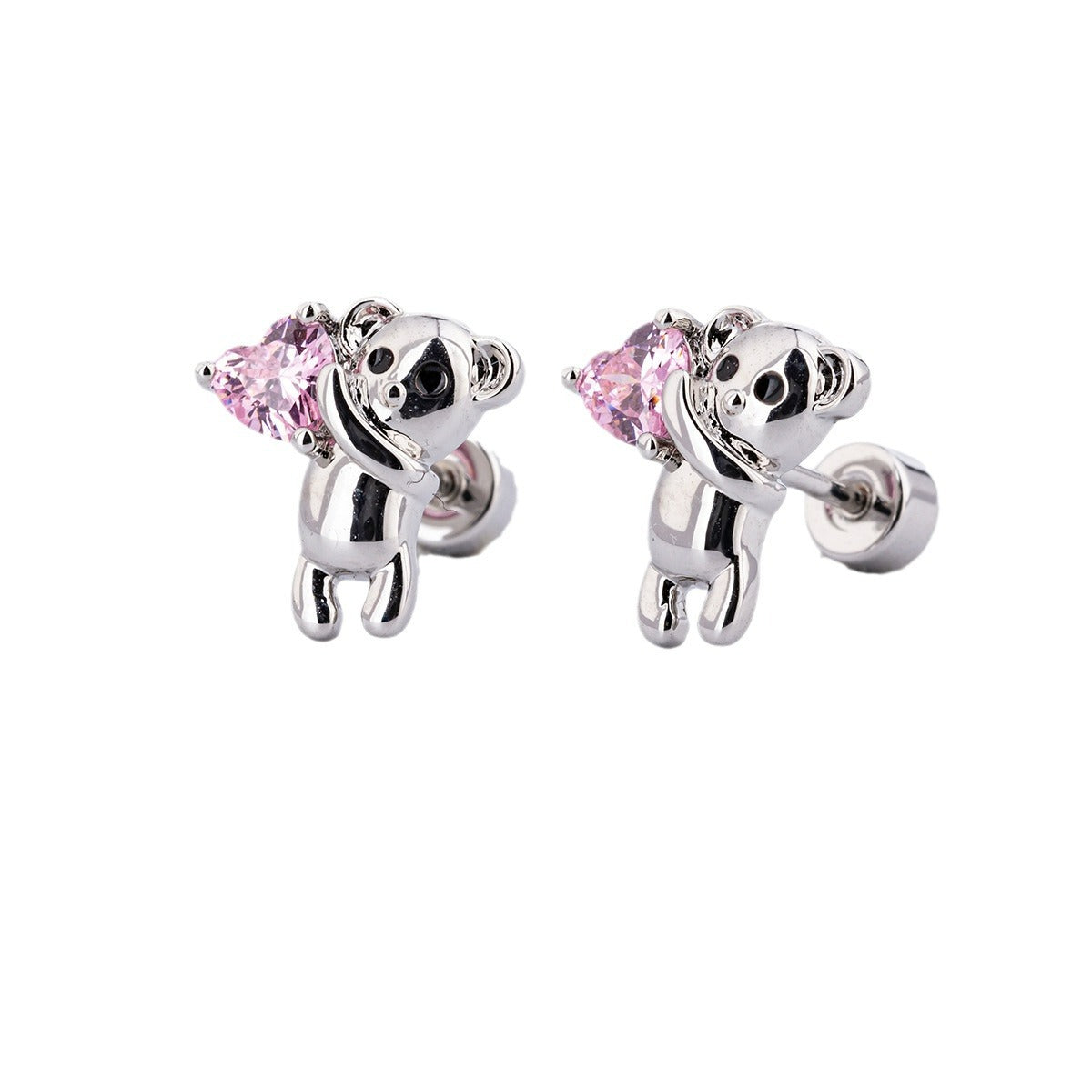 Titanium Steel Gold Girly Style Ear Earrings