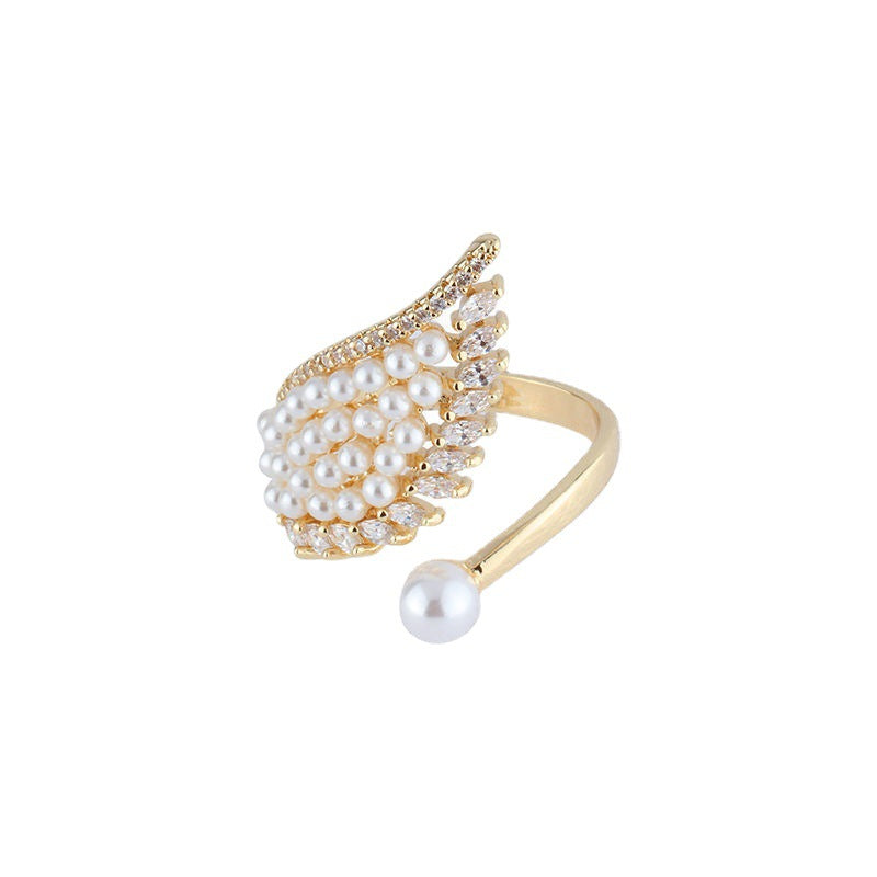 Angel Wings Open Female Trendy Cold Rings