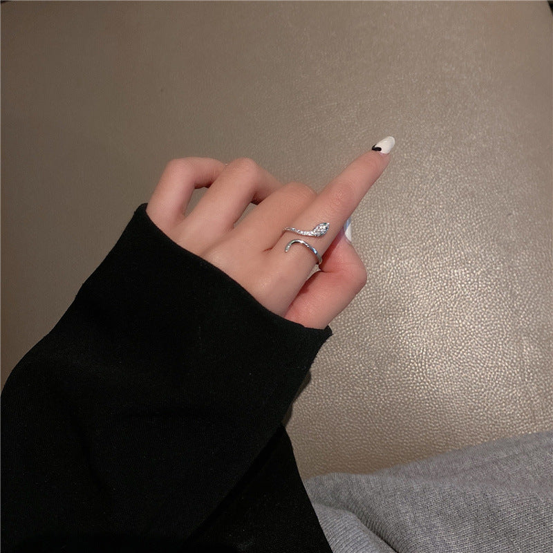 Super Shiny Light Luxury Full Zirconium Open Rings