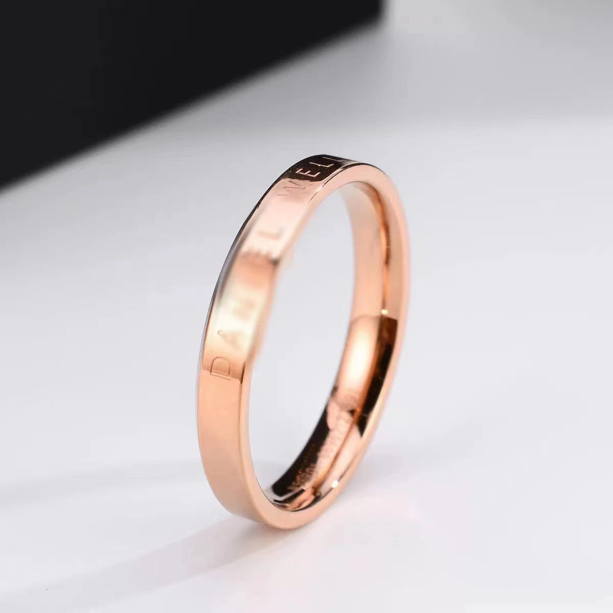 Women's Summer Personality Couple Cherry Blossom Powder High-grade Rings