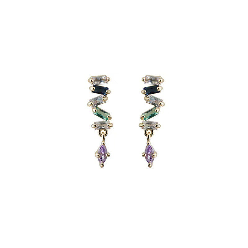 Women's Sterling Sier Gold-plated Simple Refined Stylish Earrings